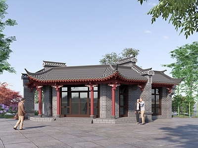 中式餐饮建筑 仿古建筑