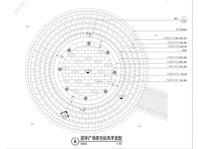 各种茅草亭 景观亭详图 施工图