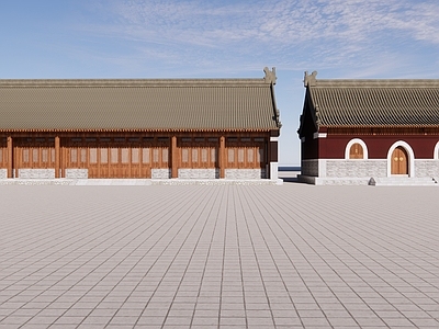 中式寺庙建筑