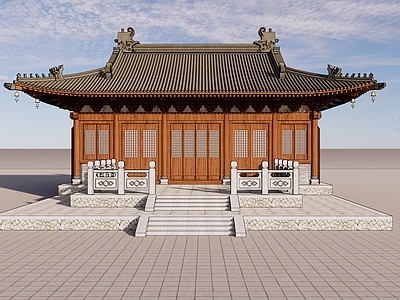 中式寺庙建筑