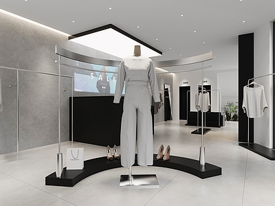 现代服装鞋店