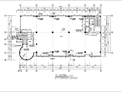 6层框架结构办公楼建筑 施工图