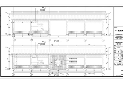 中式廊架 施工图