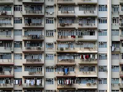 无缝九十年代旧住宅立面