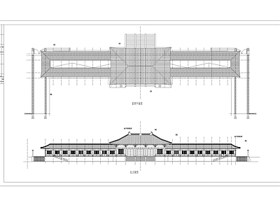 西安大唐芙蓉园南门建筑 施工图