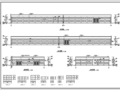 3585平方两层厂房建筑设计图 施工图 工业建筑
