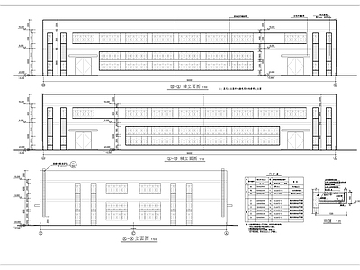 二层车间建筑详图 施工图 工业建筑 产业园建筑
