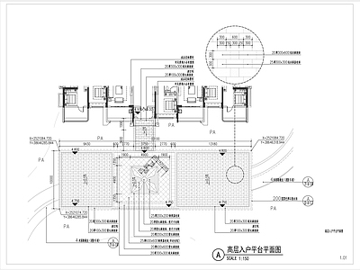 两款入户平台平面图 平层