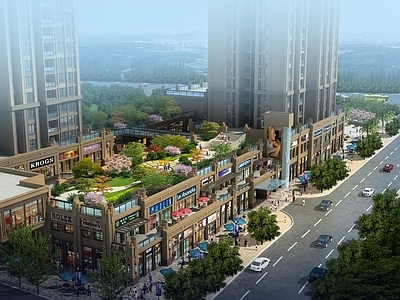重庆住宅区建筑 效果图 施工图