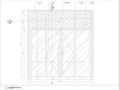 玻璃门大样 施工图 通用节点 门节点