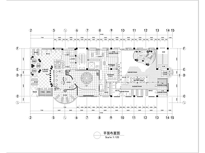 700㎡汤泉水疗洗浴中心室内 施工图