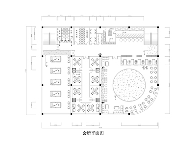 慢吧休闲娱乐会所室内 施工图