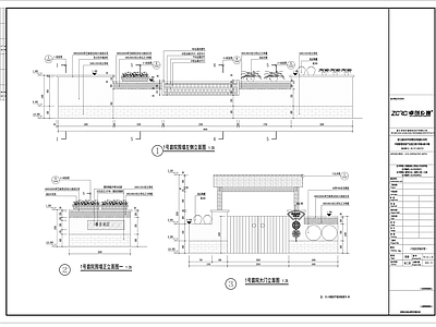 乡村庭院围墙及院门节点 施工图