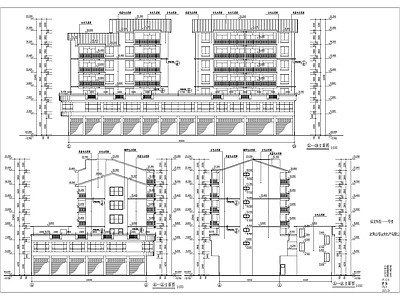 高层商住结构建筑 施工图