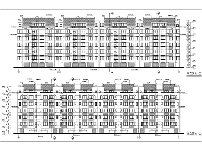 高层住宅楼建筑 施工图