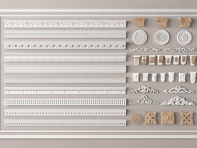 欧式石膏线 角线 雕花 装饰线条 天花脚线 石膏构件 石膏灯盘