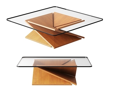 现代中古风茶几 金属茶几 方形茶几 方形茶几