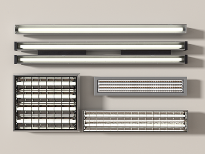 现代格栅灯 嵌入式格栅灯 灯管