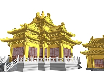 中式寺庙建筑