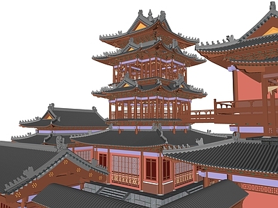 中式寺庙建筑