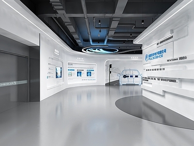 现代科技展厅 VR互动设备 互动触摸屏 荣誉展示墙 地图