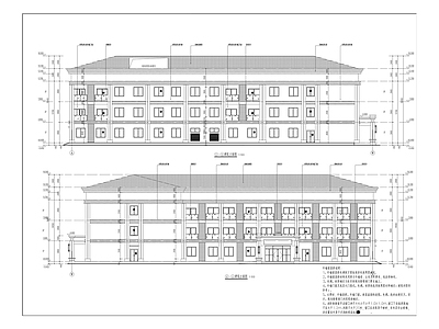 第十二特困供养敬老院建筑  施工图 疗养院