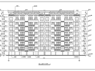 小区住宅楼建筑 施工图
