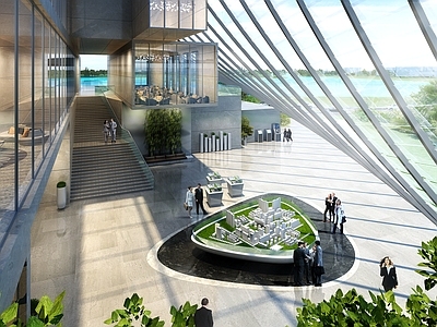 现代售楼处 示范区 方形