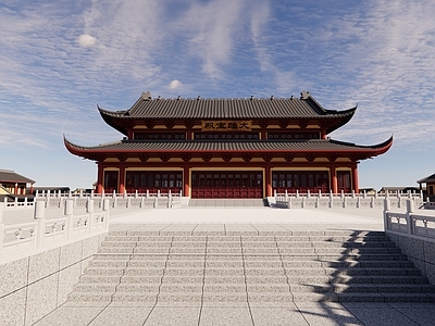 中式寺庙建筑