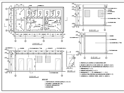 公共厕所建筑 施工图