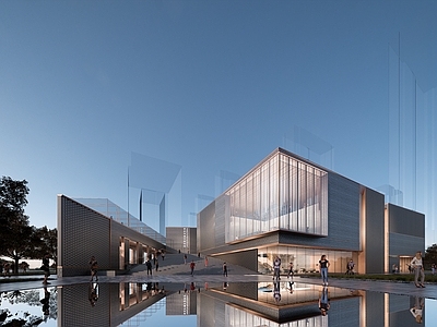 现代展览馆建筑