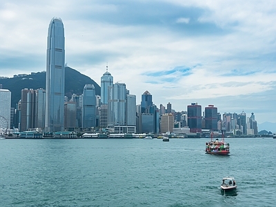 都市风光高楼城市海湾