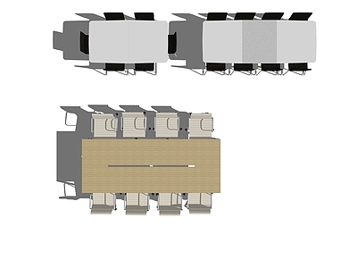 现代会议桌椅组合