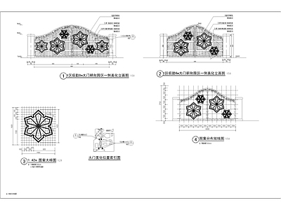 迎宾大门贵宾门节点 施工图