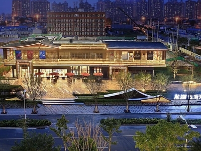 龙湖天街项目 效果图 施工图 商业景观