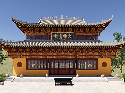 中式寺庙建筑