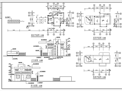 大门传达室建筑 施工图