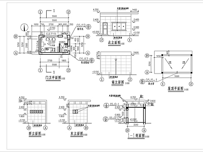 门卫建筑 施工图