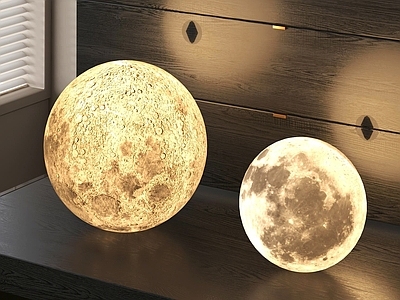 现代月球装饰灯 月球灯 地球灯 球形灯 现代装饰灯