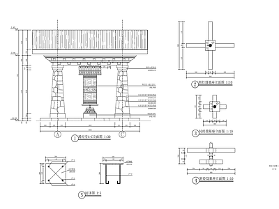 新中式转经亭大样详图 施工图