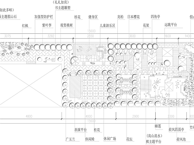 别墅庭院景观平面图
