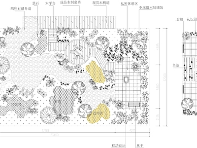 别墅庭院景观平面图