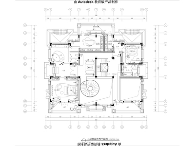 复式家居电气系统 施工图 建筑电气 电气图
