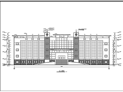 3611平方4层综合办公教学楼建筑 施工图