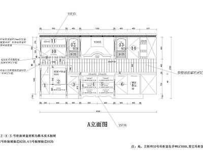 厨房橱柜节点 施工图 柜类 家具节点详图