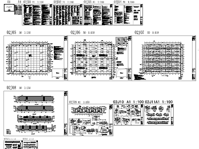 厂房车间建筑 施工图 工业建筑 产业园建筑
