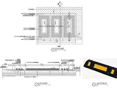 小区停车位 施工图 户外