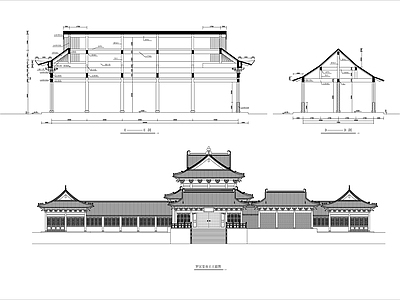 罗汉堂建筑图 施工图