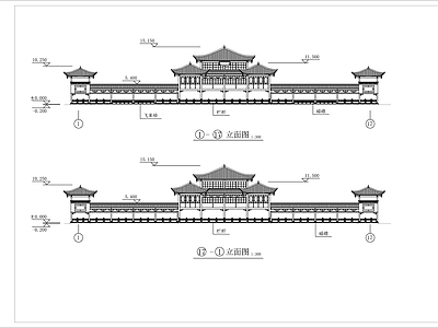 古建城楼建筑 施工图