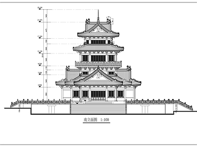 望海楼建筑 施工图